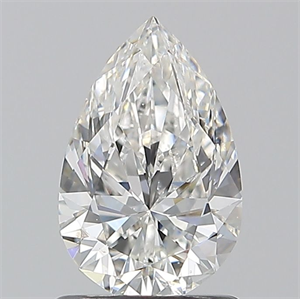 Picture of Natural Diamond 1.01 Carats, Pear with  Cut, G Color, SI2 Clarity and Certified by GIA