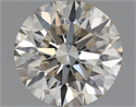 Natural Diamond 0.72 Carats, Round with Excellent Cut, K Color, VS1 Clarity and Certified by IGI