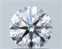 Natural Diamond 0.73 Carats, Round with Excellent Cut, D Color, IF Clarity and Certified by GIA
