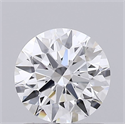 Lab Grown Diamond 1.02 Carats, Round with Ideal Cut, D Color, VVS1 Clarity and Certified by IGI