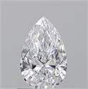 Diamante Natural 0.70 quilates, De pera , Color D, claridad IF y certificado GIA