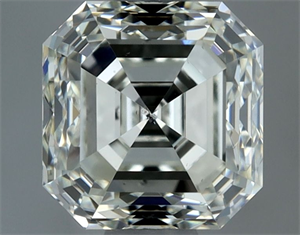 Picture of Natural Diamond 1.00 Carats, Asscher with  Cut, I Color, VS2 Clarity and Certified by IGI