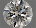 Diamante Natural 0.71 quilates, Redondo , Color F, claridad IF y certificado IGI