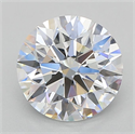 Lab Grown Diamond 2.54 Carats, Round with Ideal Cut, E Color, IF Clarity and Certified by IGI