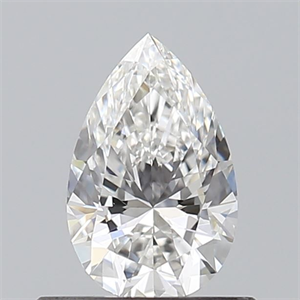 Picture of Natural Diamond 0.51 Carats, Pear with  Cut, F Color, VS1 Clarity and Certified by GIA