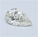 Diamante Natural 0.60 quilates, De pera , Color I, claridad SI1 y certificado GIA