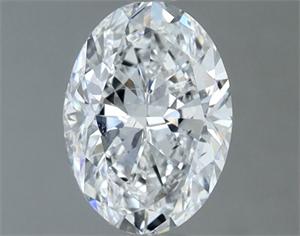 Picture of Natural Diamond 1.00 Carats, Oval with  Cut, D Color, SI2 Clarity and Certified by IGI