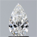 Natural Diamond 1.07 Carats, Pear with  Cut, H Color, VS2 Clarity and Certified by GIA