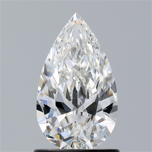 Picture of Natural Diamond 1.07 Carats, Pear with  Cut, H Color, VS2 Clarity and Certified by GIA