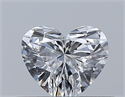Natural Diamond 0.31 Carats, Heart with  Cut, D Color, VVS1 Clarity and Certified by GIA