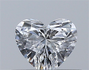 Picture of Natural Diamond 0.31 Carats, Heart with  Cut, D Color, VVS1 Clarity and Certified by GIA