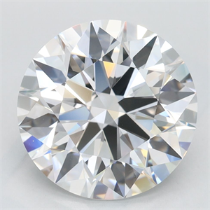 Picture of Lab Grown Diamond 3.55 Carats, Round with Excellent Cut, D Color, IF Clarity and Certified by GIA