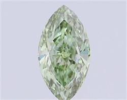 Picture of Lab Grown Diamond 1.65 Carats, Marquise with  Cut, Fancy Vivid Green Color, VS1 Clarity and Certified by IGI