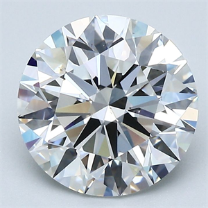 Foto Diamante Natural 3.01 quilates, Redondo , Color F, claridad VS2 y certificado GIA de