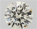 Natural Diamond 0.72 Carats, Round with Excellent Cut, K Color, VVS2 Clarity and Certified by IGI
