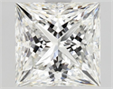 Natural Diamond 1.40 Carats, Princess with  Cut, H Color, VS2 Clarity and Certified by GIA