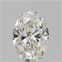 Natural Diamond 0.72 Carats, Oval with  Cut, J Color, VVS2 Clarity and Certified by GIA