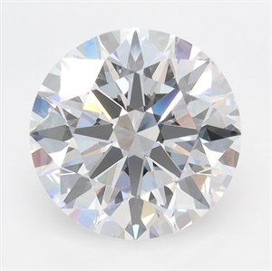 Picture of Lab Grown Diamond 3.03 Carats, Round with Ideal Cut, D Color, IF Clarity and Certified by IGI