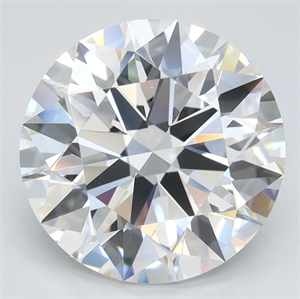 Picture of Lab Grown Diamond 3.51 Carats, Round with Ideal Cut, D Color, IF Clarity and Certified by IGI