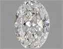 Natural Diamond 0.40 Carats, Oval with  Cut, F Color, VVS1 Clarity and Certified by GIA