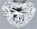 Natural Diamond 0.60 Carats, Heart with  Cut, H Color, SI1 Clarity and Certified by GIA