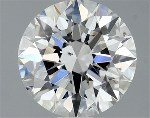 Picture of Natural Diamond 0.91 Carats, Round with Excellent Cut, F Color, SI1 Clarity and Certified by GIA