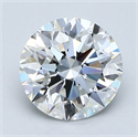 Natural Diamond 1.85 Carats, Round with Excellent Cut, F Color, VVS2 Clarity and Certified by GIA