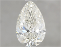 Natural Diamond 0.90 Carats, Pear with  Cut, J Color, SI1 Clarity and Certified by GIA