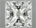 Diamante Natural 0.46 quilates, Princesa , Color J, claridad IF y certificado GIA