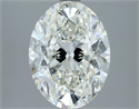 Natural Diamond 3.51 Carats, Oval with  Cut, H Color, SI1 Clarity and Certified by IGI