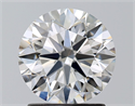 Natural Diamond 1.63 Carats, Round with Excellent Cut, G Color, VS2 Clarity and Certified by GIA