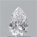 Diamante Natural 0.70 quilates, De pera , Color D, claridad SI1 y certificado GIA