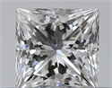 Natural Diamond 0.30 Carats, Princess with  Cut, G Color, VVS1 Clarity and Certified by GIA