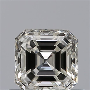 Picture of Natural Diamond 0.51 Carats, Asscher with  Cut, F Color, IF Clarity and Certified by IGI