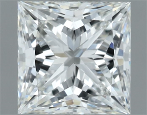Picture of Natural Diamond 0.91 Carats, Princess with  Cut, H Color, VVS1 Clarity and Certified by GIA