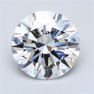 Picture of Natural Diamond 4.01 Carats, Round with Excellent Cut, E Color, VS2 Clarity and Certified by GIA