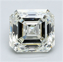 Natural Diamond 2.02 Carats, Asscher with  Cut, K Color, VS1 Clarity and Certified by GIA
