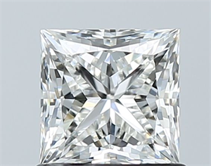 Picture of Natural Diamond 1.00 Carats, Princess with  Cut, H Color, VVS2 Clarity and Certified by GIA