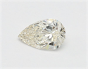 Natural Diamond 0.31 Carats, Pear with  Cut, J Color, I1 Clarity and Certified by GIA