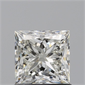 Natural Diamond 0.90 Carats, Princess with  Cut, J Color, VVS2 Clarity and Certified by GIA