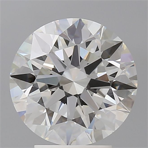 Picture of Lab Grown Diamond 3.60 Carats, Round with Ideal Cut, E Color, VVS2 Clarity and Certified by IGI