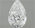 Natural Diamond 0.33 Carats, Pear with  Cut, D Color, VS2 Clarity and Certified by GIA