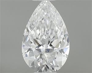 Picture of Natural Diamond 0.33 Carats, Pear with  Cut, D Color, VS2 Clarity and Certified by GIA