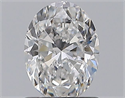 Natural Diamond 0.90 Carats, Oval with  Cut, E Color, VS2 Clarity and Certified by GIA