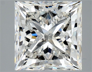 Foto Diamante Natural 3.02 quilates, Princesa , Color H, claridad SI2 y certificado GIA de