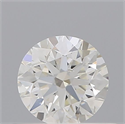 Natural Diamond 0.50 Carats, Round with Very Good Cut, J Color, SI2 Clarity and Certified by GIA