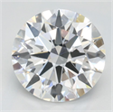 Del inventario de diamantes de laboratorio, 2.07 quilates, Redondo , Color D, claridad IF y certificado IGI