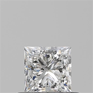 Picture of Natural Diamond 0.51 Carats, Princess with  Cut, E Color, VVS1 Clarity and Certified by GIA