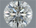 Natural Diamond 0.70 Carats, Round with Excellent Cut, H Color, SI1 Clarity and Certified by IGI