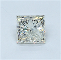 Natural Diamond 0.80 Carats, Princess with  Cut, J Color, VS2 Clarity and Certified by GIA